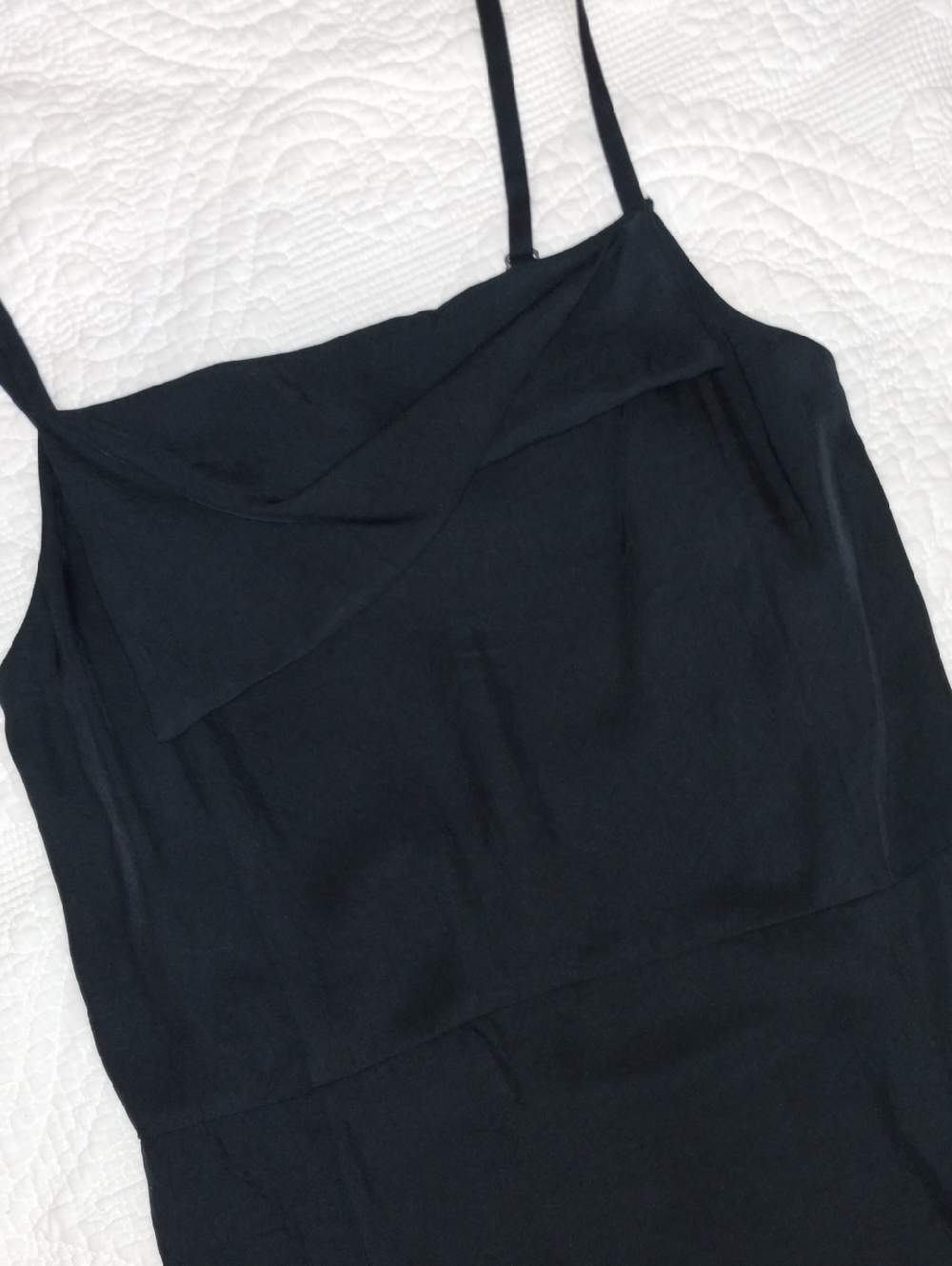 Vince Black Slip Dress with Spaghetti Straps